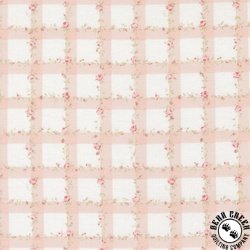 Moda Abide Floral Plaid Gingham Pink