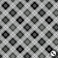 Maywood Studio Garden Picnic Plaid Black Maywood Studio Garden Picnic Plaid Black