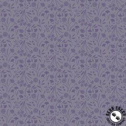 Lewis and Irene Fabrics Evenfall Floral Dusk Dusky Purple