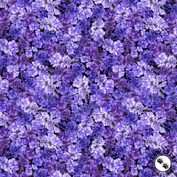 Michael Miller Fabrics Wisteria Lane Petals Sapphire