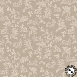 Henry Glass Love Struck Meadow Toile Gray