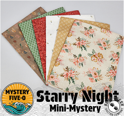 Mystery Five-0 M50 Mini Mystery Fat Quarter Bundle - FLOWER SHOP