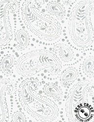Wilmington Prints Polaris Batiks Paisleys White