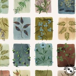 Windham Fabrics Bloomfield Tiny Botanicals Linen Windham Fabrics Bloomfield Tiny Botanicals Linen