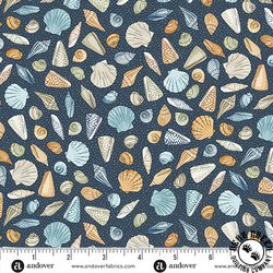 Andover Fabrics High Tide Beachcomber Dark Blue