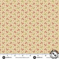 Andover Fabrics Carolina Dotty Stripe Brown