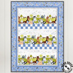 Barnyard Blues On The Fence Free Quilt Pattern