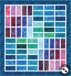 Garden Style Batiks Simple Strips Free Quilt Pattern