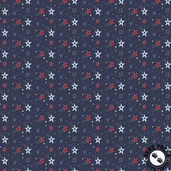 Riley Blake Designs Stars and Stripes Forever Shooting Stars Navy