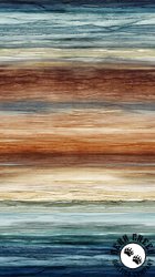 Northcott Fox Den Ombre Blue/Multi