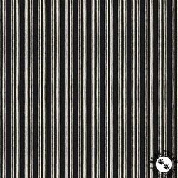 P&B Textiles Morning Treat Chalk Stripe Black/Cream P&B Textiles Morning Treat Chalk Stripe Black/Cream