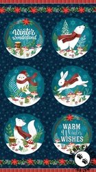 Northcott Woodland Wishes Block Panel Northcott Woodland Wishes Block Panel