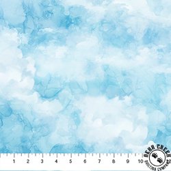 Northcott The Great Outdoors Clouds Blue