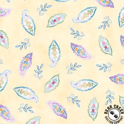 In The Beginning Fabrics Daydreams Small Leaves Yellow In The Beginning Fabrics Daydreams Small Leaves Yellow