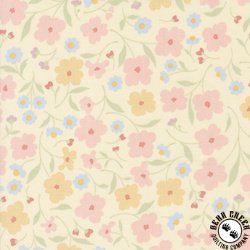 Moda Cottage Charm Wallpaper Florals Soft Yellow