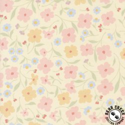 Moda Cottage Charm Wallpaper Florals Soft Yellow Moda Cottage Charm Wallpaper Florals Soft Yellow