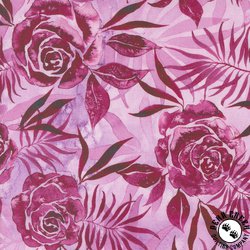 Moda Coming Up Roses Prussian Rose Magenta