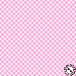 Maywood Studio Playtime Flannel Bias Gingham Pink