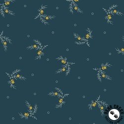 Andover Fabrics Carolina Tossing Sprig Blue Andover Fabrics Carolina Tossing Sprig Blue