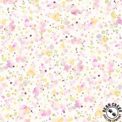 P&B Textiles Sally's Speckle 108 Inch Wide Backing Fabric Paint Splatter Pink/Yellow P&B Textiles Sally's Speckle 108 Inch Wide Backing Fabric Paint Splatter Pink/Yellow