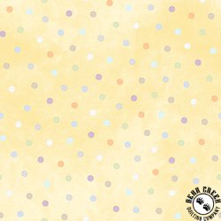 Maywood Studio Little Chicks Flannel Multi Dots Yellow