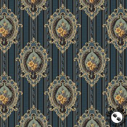 Marcus Fabrics Gentry's Mill Wallpaper Blue