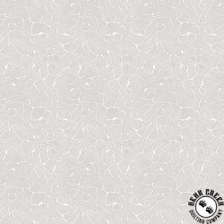 P&B Textiles Whimsy II Floral Linework Light Silver P&B Textiles Whimsy II Floral Linework Light Silver