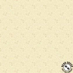 Andover Fabrics Latte Swirly Floral Cream