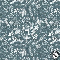 Blank Quilting Winter Whispers Winter Silhouettes Teal Blank Quilting Winter Whispers Winter Silhouettes Teal