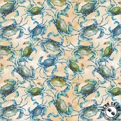 Windham Fabrics Ocean Life Crab Consortium Sand Windham Fabrics Ocean Life Crab Consortium Sand