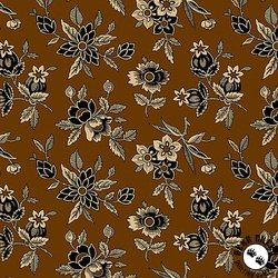 Andover Fabrics Bridgeport Blooms Brown