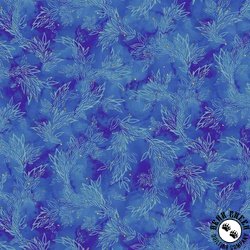 P&B Textiles Painted Sea Leafy Sea Trails Blue P&B Textiles Painted Sea Leafy Sea Trails Blue