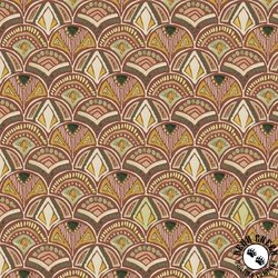 P&B Textiles Floral Chic Decorative Scallops Brown P&B Textiles Floral Chic Decorative Scallops Brown