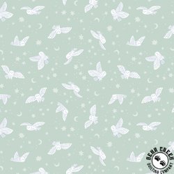 Riley Blake Designs Twilight Creatures Night Owls Mint Riley Blake Designs Twilight Creatures Night Owls Mint