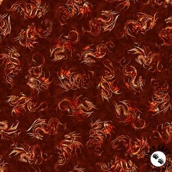 QT Fabrics Dragon's Song Dragon Linocut Brick QT Fabrics Dragon's Song Dragon Linocut Brick