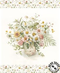 Riley Blake Designs Love Me More Flower Bouquet Panel Riley Blake Designs Love Me More Flower Bouquet Panel