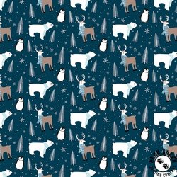 Riley Blake Designs Winter Magic Main Navy Riley Blake Designs Winter Magic Main Navy