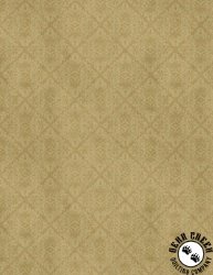 Wilmington Prints Crimson Blooms Damask Gold