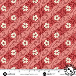 Andover Fabrics Lighthouse Salt Marsh Mallow Red Roof