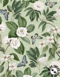 Wilmington Prints Garden Grace Botanical All Over Sage Wilmington Prints Garden Grace Botanical All Over Sage