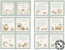 Northcott Woodland Heart Book Panel