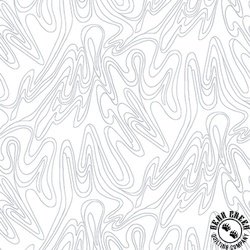 Henry Glass Quilter's Flour VI Scribble Lines White on White