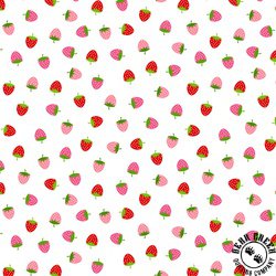 Maywood Studio Kimberbell Celebration Strawberries Red/Pink Maywood Studio Kimberbell Celebration Strawberries Red/Pink