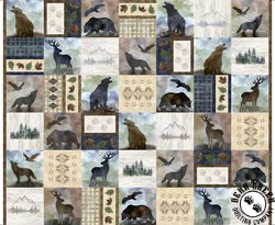 QT Fabrics The Wonder of Nature Lodge Patchwork Multi QT Fabrics The Wonder of Nature Lodge Patchwork Multi