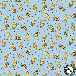 Riley Blake Designs Winnie The Pooh Toss Blue Riley Blake Designs Winnie The Pooh Toss Blue