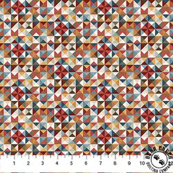Northcott Barn Quilts Quilt Geo Beige/Multi Northcott Barn Quilts Quilt Geo Beige/Multi