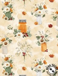Wilmington Prints Harvest Blooms Harvest All Over Cream Wilmington Prints Harvest Blooms Harvest All Over Cream