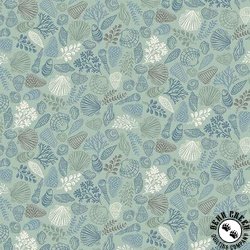 Andover Fabrics Driftwood Shells Green