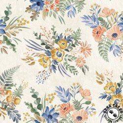 Windham Fabrics Flower Shop Wild Bunches Ivory Windham Fabrics Flower Shop Wild Bunches Ivory