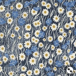 Moda Field of Flowers Poppy Field Navy